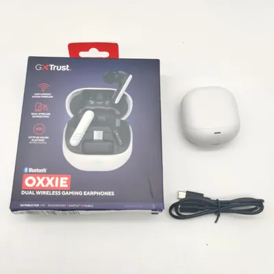 Produktbild von Trust GXT 409 Oxxie, True Wireless Stereo (TWS), 100 - 10000 Hz, Gaming, 44 g, Kopfhörer, Weiß