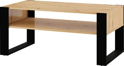 Produktbild von Couchtisch Nuka F 110x60 Artisan Eiche schwarz