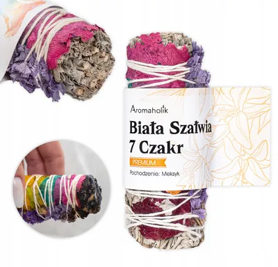 Produktbild von Aromaholik Räucherbüschel Weißer Salbei 7 Chakren Reinigung Meditation Groß