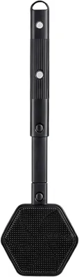 Obrázek produktu pro Kartáč na tělo – kartáč na záda, kartáč na mytí – pro sprchování a masáž – nastavitelná rukojeť – 35–53 cm – černá barva
