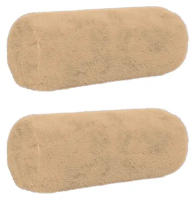 Immagine prodotto di vidaXL, 2 federe decorative, HEERLEN, color crema, diametro 15 x 40 cm