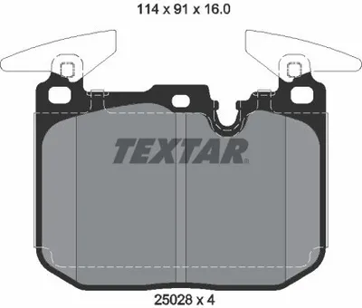 Produktbild von TEXTAR Bremsbeläge Satz Vorne für BMW 1 Schrägheck (F40) 2502807