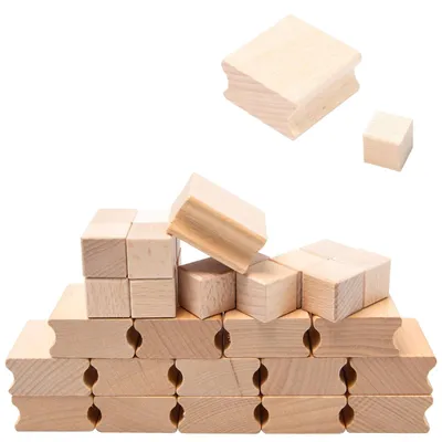 Image de Solidchoice - Coffret de 30 tampons en bois, idéal pour les projets de loisirs créatifs