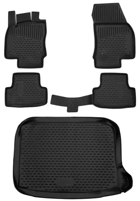 Produktbild von Gummi Kofferraumwanne + Fußmatten Set für Seat Ateca, Bj. 2016-5/2020