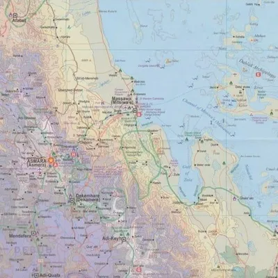 Zdjęcie produktu dla Etiopia i Erytrea. Mapa drogowa i turystyczna. ITMB