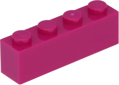 Zdjęcie produktu dla Lego® 1 sztuka 3010 Brick 1x4 Part Basic Bricks 1 Magenta