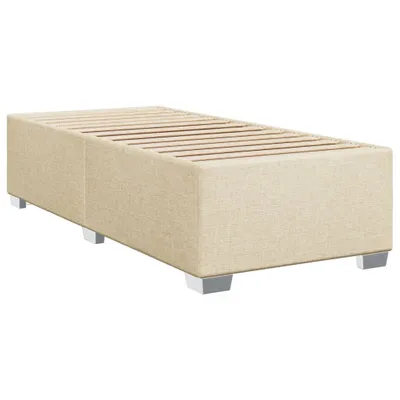 Produktbild von vidaXL Bettgestell ohne Matratze Creme 80x200 cm Stoff