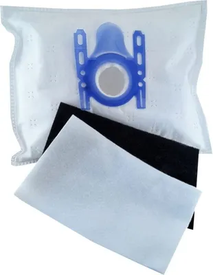 A set of vacuum cleaner bags and filters.