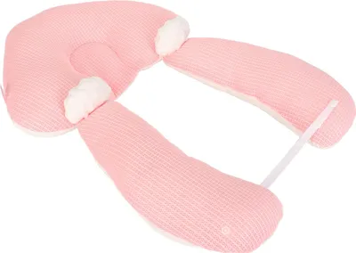 Produktbild von Babykopfförmiges Kissen, weiche Stillunterstützung, verstellbare Positionierung, Rosa