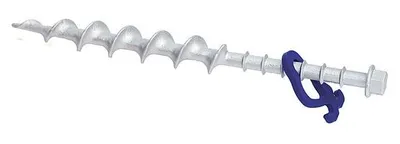 Image de Peggy Peg chevilles à visser en aluminium sable, 30cm, lot de 2 pièces