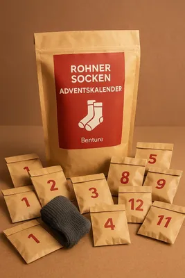 Image de Calendrier de l'Avent Benture 2025 Chaussettes Rohner