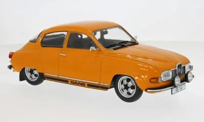 Image de MCG MCG18654 - Saab 96 V4 à l'échelle 1:18, orange, 1970 - Neuf