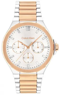 Produktbild von Calvin Klein Multi Zifferblatt Quarz Uhr für Damen Kollektion Vibrancy mit Zweif