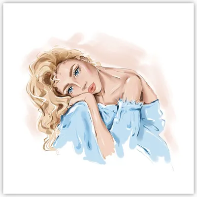 Produktbild von Poster - Poster ohne Rahmen - Nachdenklich Frau Blond - 50x50 cm - Wand Bild - Wanddeko - Wandbilder - Kunstposter - Wandposter - Bilder - Kunstdruck - Wanddekoration - Wandbild - P2XAC50x50-5083