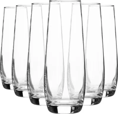 Produktbild von 6x corto stamless champagneflöten feiern prosecco cava wein 230ml klar