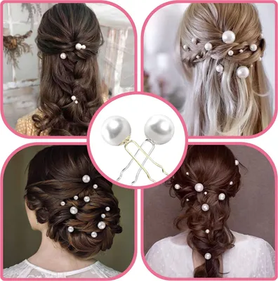 Produktbild von 36 Stück Perlen Haarnadeln Set für Hochzeit Braut Brautjungfer Mädchen Frauen (Gold + Silber)