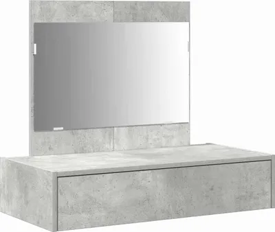 Produktbild von vidaXL Schminktisch mit Schubladen Grau 83 x 40 x 70 cm Holzwerkstoff