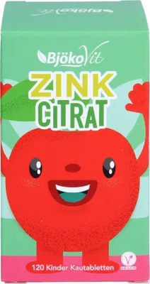 Produktbild von Zink Citrat Kinder Kautabletten vegan, 120 St KTA