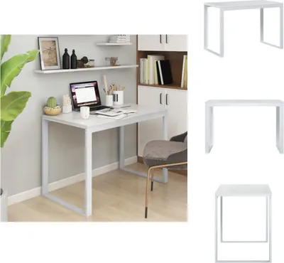 Immagine prodotto di vidaXL Scrivania per computer bianca 110x60x73 cm in legno - Scrivanie