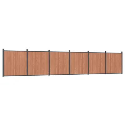 Produktbild von vidaXL Zaunelement Braun 1045x186 cm WPC