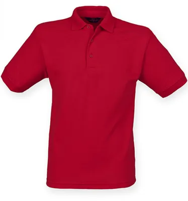 Produktbild von Henbury H400 | Herren  65/35 Classic Piqué Polo Shirt - Farbe: Vintage Red - Größe: S