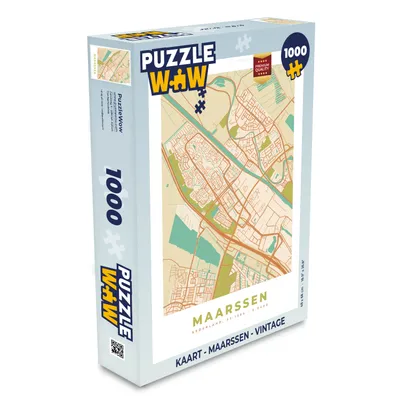 Obrázek produktu pro MuchoWow MuchoWow® Puzzle 1000 ks Mapa - Maarssen - Vintage