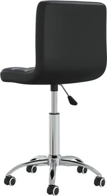 Produktbild von vidaXL Esszimmerstuhl Drehbar Schwarz Kunstleder