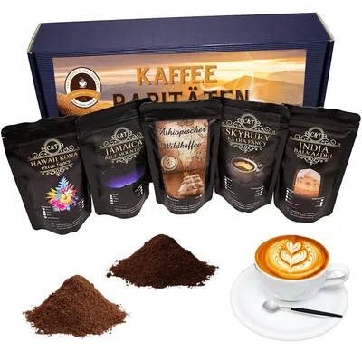 Image de Coffret cadeau exclusif comprenant cinq cafés rares