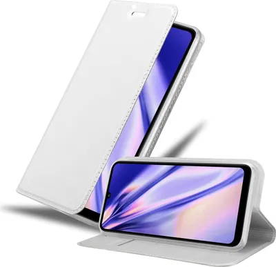Produktbild von Cadorabo Handyhülle für Huawei Y6P Schutz Hülle in Silber Cover Etui Book Case Booklet