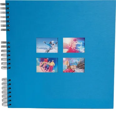 Produktbild von Exacompta Spiralfotoalbum MILANO 32x32 cm, 60 schwarze Seiten - Blau - 15115E