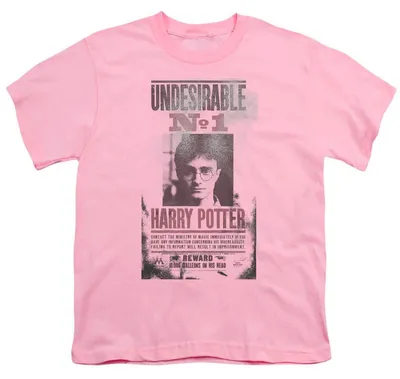 Immagine prodotto di Maglietta per bambini "Harry Potter" - "Il più ricercato n. 1", cotone filato ad anello, modello TV36083 (taglia 116) (rosa)