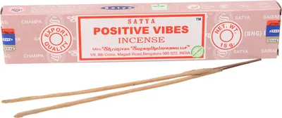 Produktbild von Satya Incense Räucherstäbchen, Indische Räucherstäbchen 15 g - Positive Vibes, Pink, 21*4*2 cm, Indische Räucherstäbchen