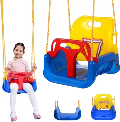 Obrázok produktu pre Záhradná hojdačka pre deti 3v1 modrá 01529