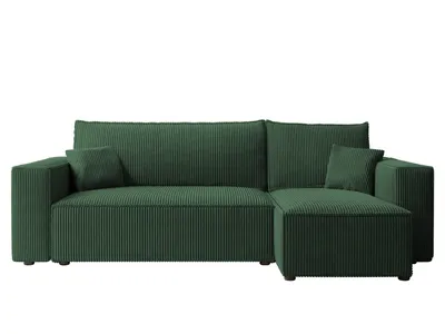 Produktbild von Idohome - PARIS L Ecksofa mit Schlaffunktion und Bettkasten 244x145 cm – universell  – Modernes Schlafsofa & Couchgarnitur Farbe: Grün Poso 14