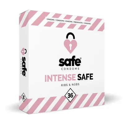 A box of SAFE brand condoms.