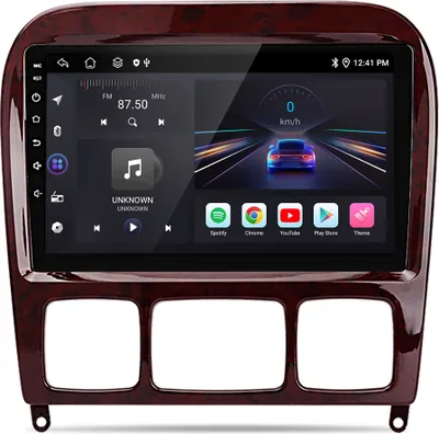 Obrázek produktu pro 9" autorádio Android13 2+64G Carplay pro Mercedes Benz třídy S W220 S280 DAB+ WIFI BT Navi SWC GPS 2 DIN 4Core