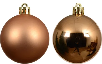 Produktbild von Weihnachtskugeln Kunststoff 6cm 12 Stück - Brandy