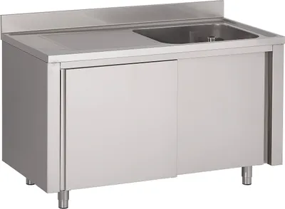 Produktbild von CHEFGASTRO 700 Spültisch Schiebetüren 1 Rechts 1200 BxTxH 1200x700x850mm