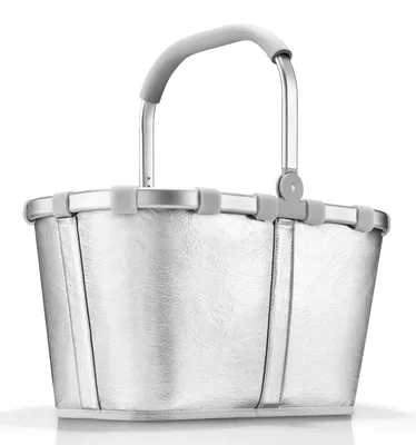 Produktbild von reisenthel carrybag Einkaufskorb silver crackle Tragekorb BK7088