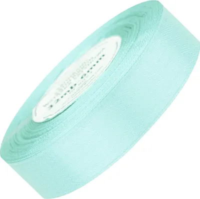 Image de Ruban de satin 25 mm - Menthe - 32 mètres