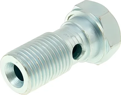 Obrázek produktu pro Šroub s dutým hřídelí BestPrice M10x1,0, délka 26,5 mm, kompatibilní s brzdovými třmeny Grimeca