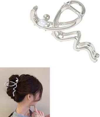 Produktbild von Silberne metallene Vintage-Haarklammern