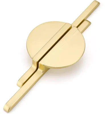 Image de Solidchoice - Lot de 4 poignées dorées pour armoires - Poignées de cuisine modernes et élégantes