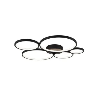 Obrázok produktu pre Trio Rondo LED stropné svietidlo 49W stmievateľné čierne matné teplé biele