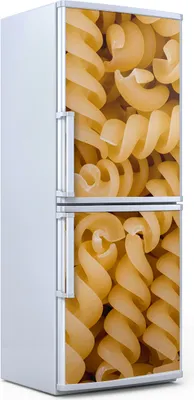 Produktbild von Kühlschrankdekoration 70x180 cm Aufkleber auf dem Kühlschrank - Nudeln Fusilli Essen