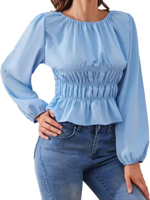 Imagen del producto de Blusa elegante de manga larga para mujer