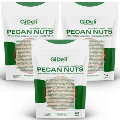 Image de Noix de pécan, 15 kg, non salées, naturelles, entières, crues, ingrédients pour la pâtisserie, collation. GiDeli