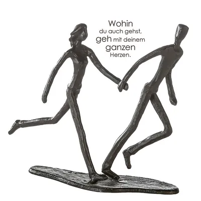 Produktbild von Casablanca by Gilde Dekofigur Design Skulptur Running brüniert H. 17 cm,74569