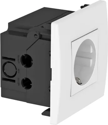 Productafbeelding van OBO Bettermann inbouwstopcontact, 1-voudig, 84x84x59mm, rws SDE (6119401)