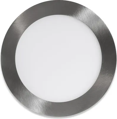 Obrázok produktu pre Ecolite Strieborný vstavaný LED panel guľatý 165mm 12W Farba svetla: Denná biela LED-WSL-12W/41/CHR
